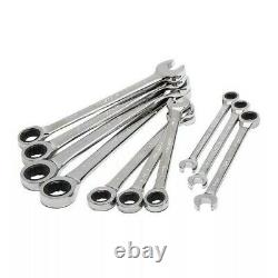 Husky Metric Ratcheting Combination Wrench Set (10-Piece)