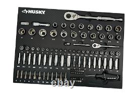 Husky Ratchet Mechanics Tool Set 1/4 3/8 And 1/2 244-Piece H244MTSEVA (OB)