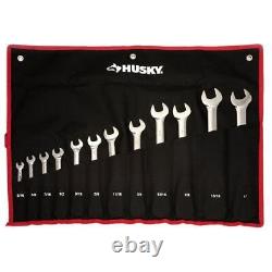 Husky Ratcheting Wrench Set 72-Tooth Master SAE Flex Head Hand Tool (12-Piece)