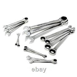 Husky Ratcheting Wrench Set 72tooth ratcheting box 16Pcs Large hard stamped size