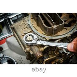 Husky Ratcheting Wrench Set Mechanic Tool Master Metric SAE Reversible 25 Piece