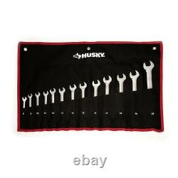 Husky Ratcheting Wrench Set Mechanic Tool Master Metric SAE Reversible 25 Piece