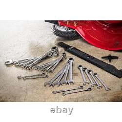 Husky SAE/Metric 72-Tooth Ratcheting Wrench Set Alloy Steel 20-Piece