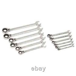 Husky Wrench Set SAE Reversible Ratcheting Offset Box End Hand Tool 12 Piece New