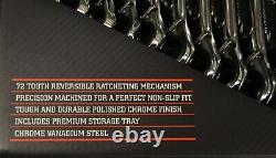 ICON WRM-10 Metric 10PC Ratchet Wrench Set 10MM-19MM Lifetime Guarantee NEW