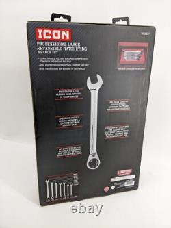 ICON WRRS-7 Professional Large Reversible SAE Ratcheting Wrench Set 70260
