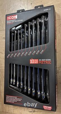 Icon Professional Double Box Ratcheting Wrench Set WRDBM-10 BRAND NEW