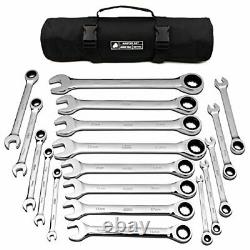 JAEGER 18pc MM/Metric TIGHTSPOT Ratcheting Wrenches MASTER SET With BEAR KE