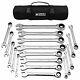 Jaeger 18pc Mm/metric Tightspot Ratcheting Wrenches Master Set With Bear Ke