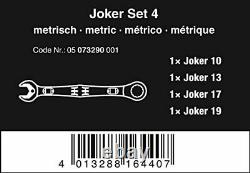 Joker 4pc Metric Ratcheting Combination Wrench Set