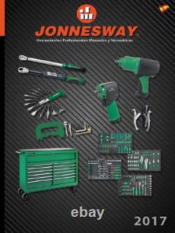Jonnesway W45516S 16 Pcs Ratcheting Combination Wrench 72 Teeth Metric 8-24 mm