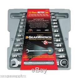 KD GearWrench 9412 Metric MM Combination Ratcheting Wrench Set