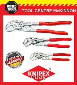KNIPEX 3pce ADJUSTABLE PLIERS WRENCH SET 8603150, 8603180 & 8603250