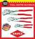 Knipex 3pce Adjustable Pliers Wrench Set 8603180, 8603250 & 8603300