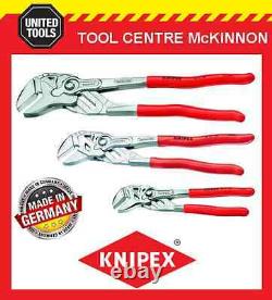 KNIPEX 3pce ADJUSTABLE PLIERS WRENCH SET 8603180, 8603250 & 8603300