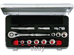 KTC Socket Wrench Set 3/8sq (9.5mm) Drive 6-point 12-point 12pcs TB308BX JAPAN