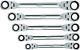 Ktc Tmr105 Double Flex Ratchet Wrench 5 Pcs Set (8x10~14x17mm) New