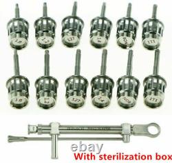 Kits Dental Implant Torque Wrench Ratchet 10-70NCM with Drivers & Wrench WithBox