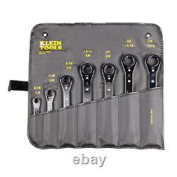 Klein Tools 68222 7 Piece Ratcheting Standard Box Wrench Set