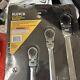 Klutch 4-pc. Long Flex Head Spline Reversible Ratcheting Wrench Set, Sae