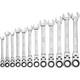 Klutch Flex Ratchet Wrench Set, 12-pc, Metric, 8mm-19mm