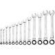 Klutch Ratcheting Wrench Set, 13-pc, Sae 1/4in. 1in