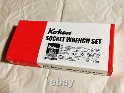 Ko-ken 2286Z Z-EAL 1/4 6.35mm Socket Wrench Set 17 pieces Yamashita Tools JIS