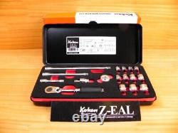 Ko-ken Z-EAL 1/4(6.35) Socket Wrench Tool Set ZEAL 2286Z Metal Case Japan F/S