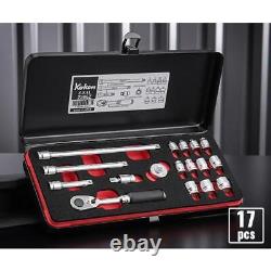 Ko-ken Z-EAL 2286Z 6.35mm Socket Wrench Set 17 pieces Metal Case New from Japan