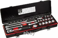 Koken 3286Z Z-EAL 3/8 Socket Wrench Set of 21 Items with Metal Case JPN