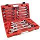 Large Ratchet Spanner Set 8mm To 32mm By Bergen At638