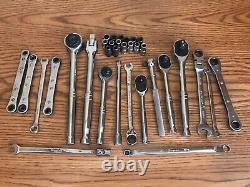 Lot Of Aircraft tools 1/4 3/8 Drive Hi Torque Hi Lok Roller Ratchet Wrench Set