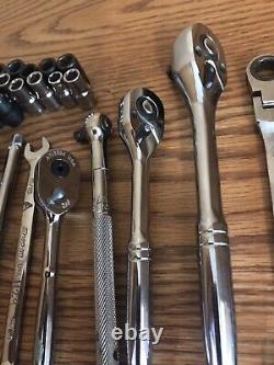 Lot Of Aircraft tools 1/4 3/8 Drive Hi Torque Hi Lok Roller Ratchet Wrench Set