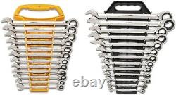 (MA5) GEARWRENCH 25 Pc. Combination Ratcheting Wrench Set, SAE/MM 86700