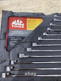 MAC TOOLS SRDBL1212PT 8-19mm Flex Head Ratcheting 12-Point Metric Wrench Set EUC