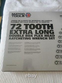 MATCO 10 PC FLEX RATCHETING EXTRA LONG WRENCH SET SRFBZLM102TA METRIC 10mm-19mm