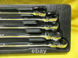 MATCO (5 Piece) Extra Long Double Box Flex Head Ratcheting Wrench Set SRRFXLM52T