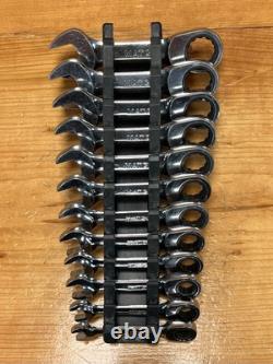 MATCO # S7GRBSM12 12 PIECE METRIC 8-19mm STUBBY COMBO RATCHETING WRENCH SET