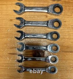MATCO # S7GRBSM12 12 PIECE METRIC 8-19mm STUBBY COMBO RATCHETING WRENCH SET