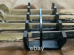 MATCO S9GRCM4 4pc 78Tooth Combo Ratcheting Wrench Set METRIC 21,22,24,25mm