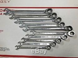 MATCO Tools Reversible Ratcheting Metric 10 Pc Wrench Set 72 Tooth GRRC
