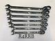 Mint 7pc Snap-on Tools Usa Sae Flank Drive Plus Ratcheting Wrench Set Soxrr707