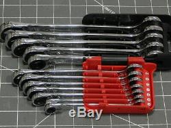 Mac 12Pc Metric Reversible Ratcheting Combo Wrench Set 7MM 19MM 6Pt 6 Point NICE