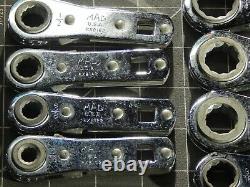 Mac 8Pc SAE Ratcheting Torque Adapter Wrench Set 5/16 3/4 12Pt RXB RXB242