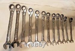 Mac/Expert Tools 12 Pc MM Reversible Ratcheting Combination Wrench Set