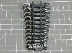 Mac Tools 12Pc Metric Midget Stubby Ratchet Combination Wrench Set 8MM 19MM 6Pt