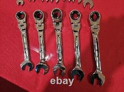 Mac Tools 12-PC. Metric Flex-Head Ratcheting Wrench Set 6-PT. With Holder 3C
