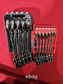 Mac Tools 12-PC. Metric Flex-Head Ratcheting Wrench Set 6-PT. With Holder 3C