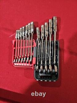 Mac Tools 12-PC. Metric Flex-Head Ratcheting Wrench Set 6-PT. With Holder 3C