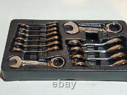Mac Tools 12pc. Metric Stubby Reversible Ratcheting Wrench Set